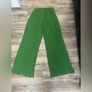 ZARA green flare pants - medium